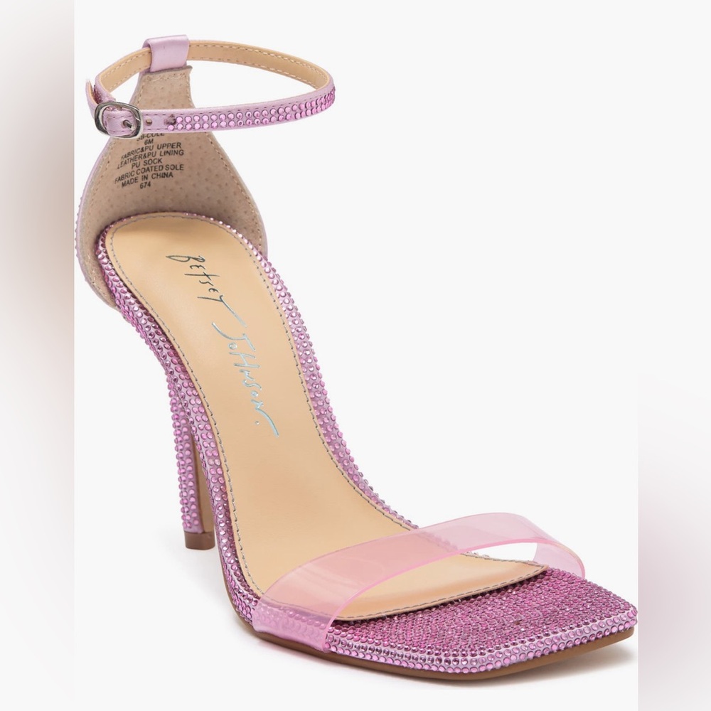 Pink Rhinestone Betsey Johnson Heels